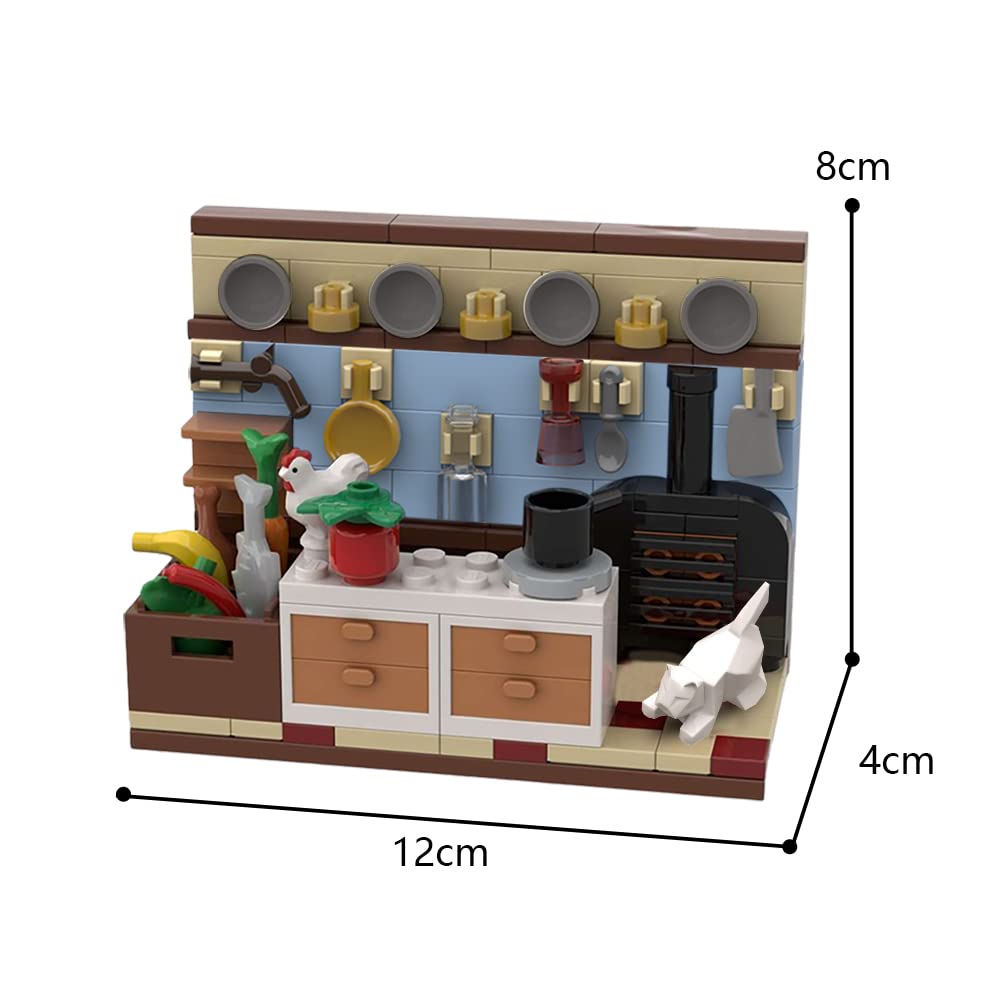 Foto 4 pulgar | Building Block Scene Sayotoo Swedish Chef's Kitchen 143 Piezas - Venta Internacional.