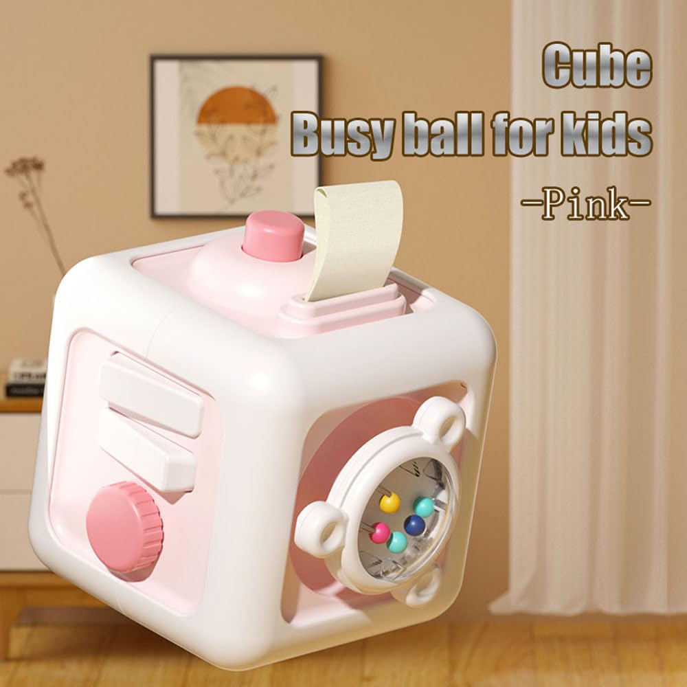 Foto 7 pulgar | Juguete Busy Cube Para Niña De 1 Año, Juguete Montessori De 12 A 18 Meses - Venta Internacional.