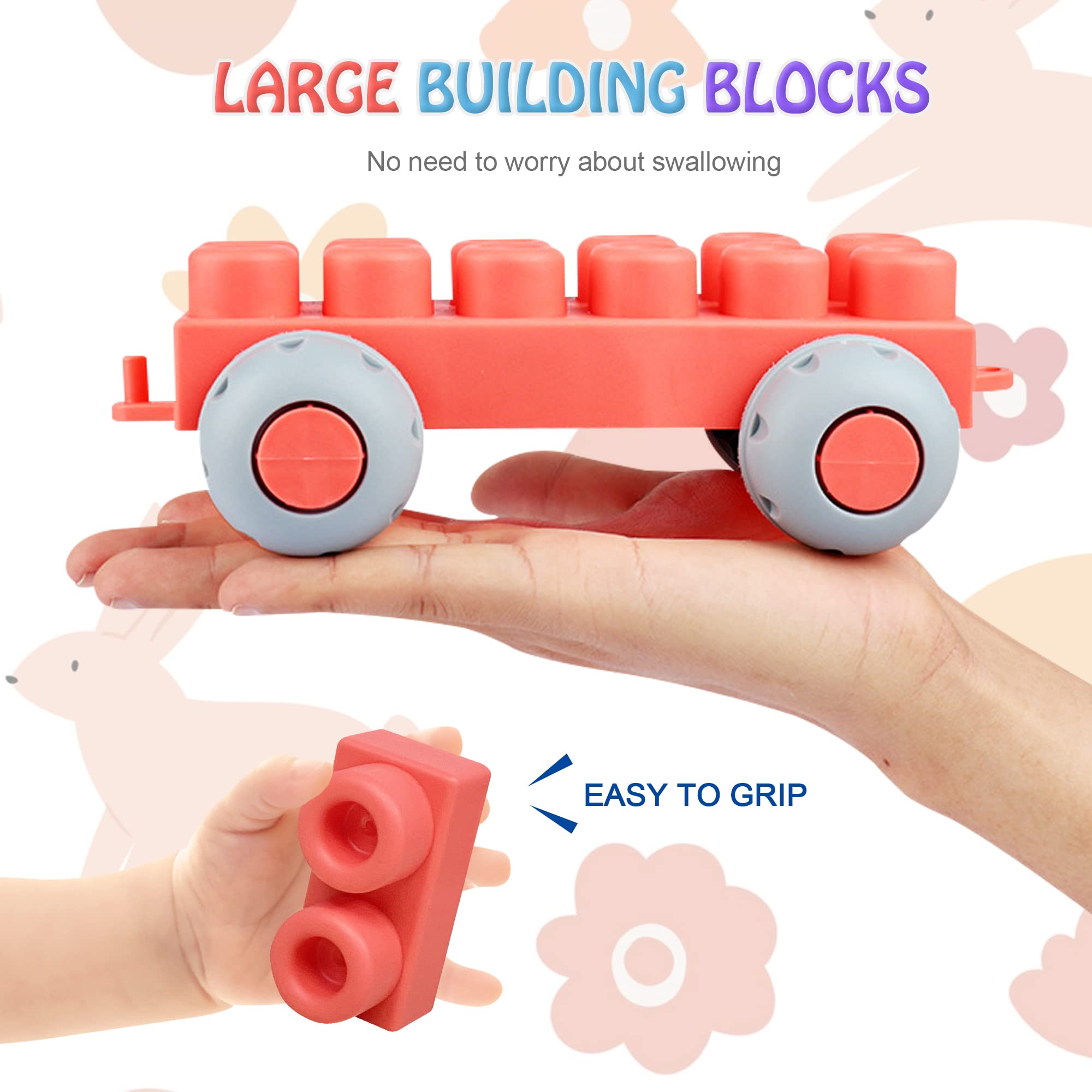 Foto 7 pulgar | Bloques Blandos Para Bebés Rohsce De Building Blocks, 70 Unidades, De 6 A 18 Meses - Venta Internacional.