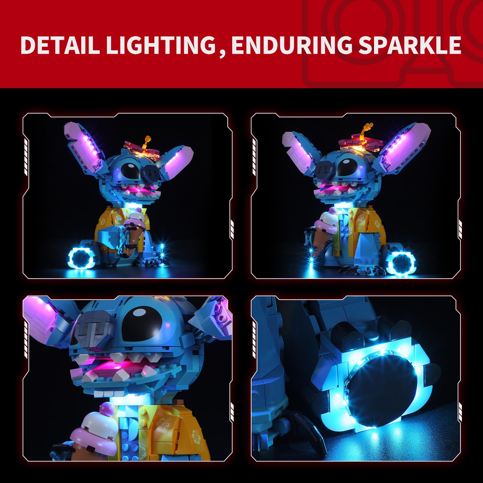 Foto 5 pulgar | Kit De Luces Para Lego Disney Stitch Con Luces Led Briksmax 2.0 - Venta Internacional.