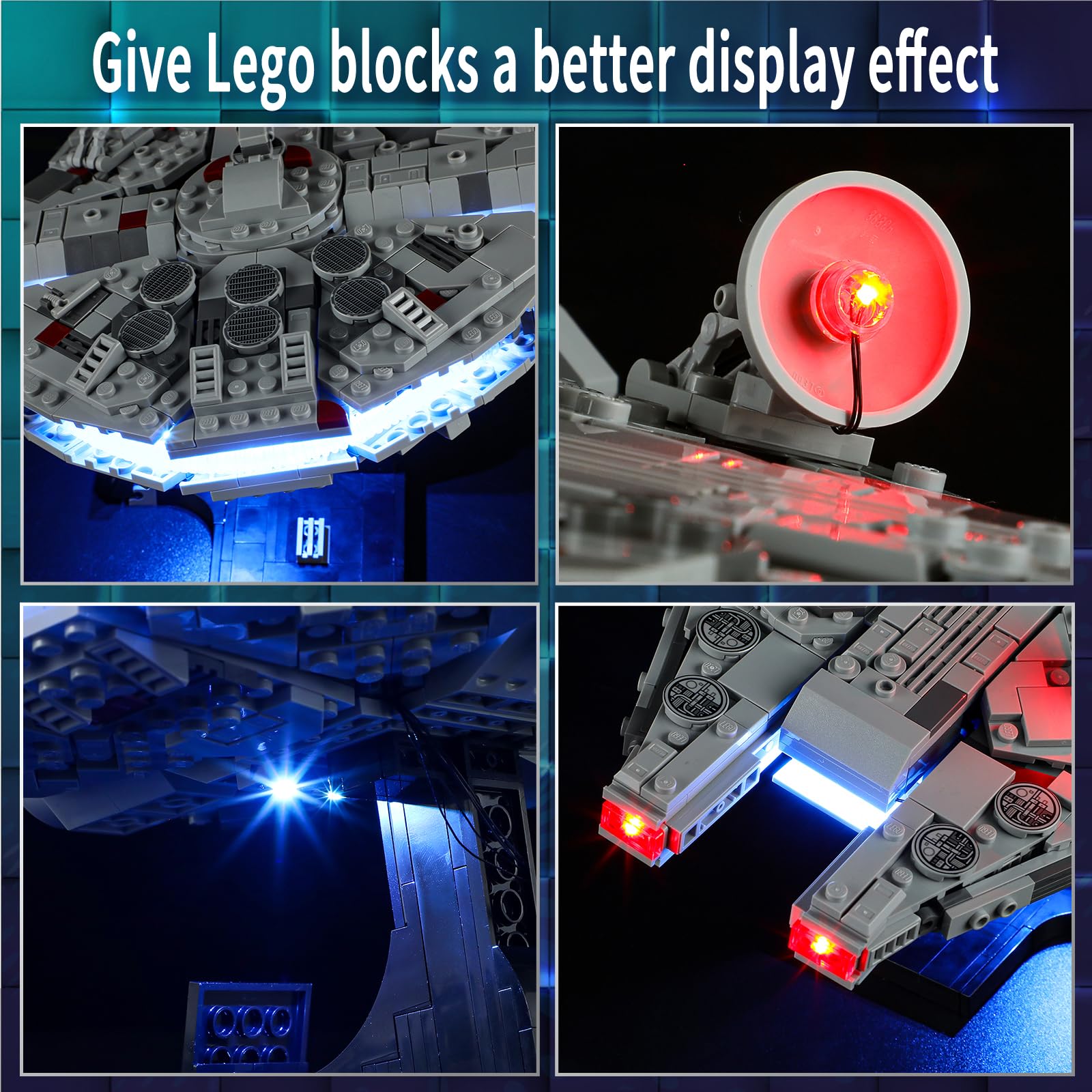 Foto 5 pulgar | Luz Led Para Lego 75375 Millennium Falcon Set Vaodest - Venta Internacional.