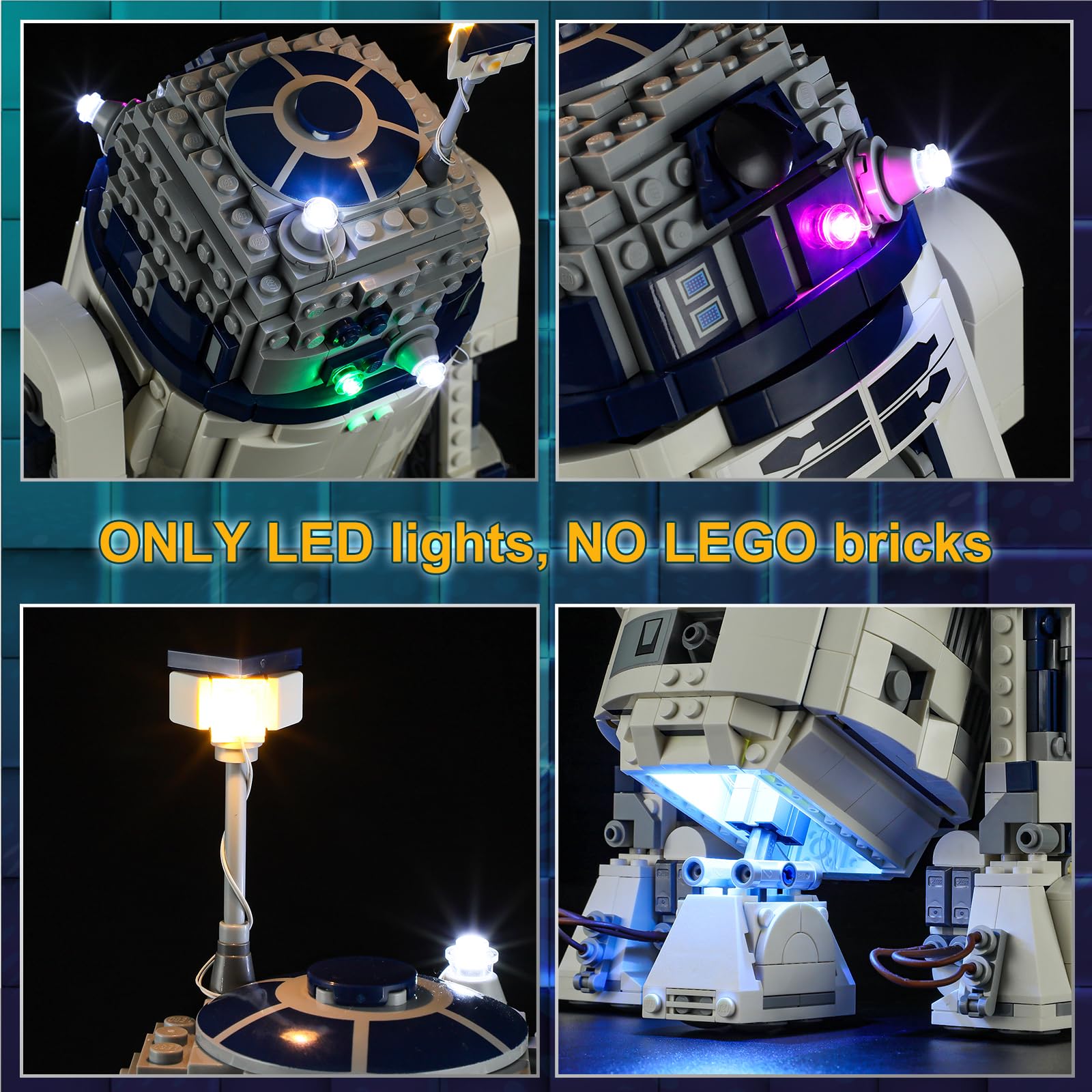 Foto 6 pulgar | Luz Led Para Lego 75379 R2-d2, Compatible Con Vaodest Design - Venta Internacional.