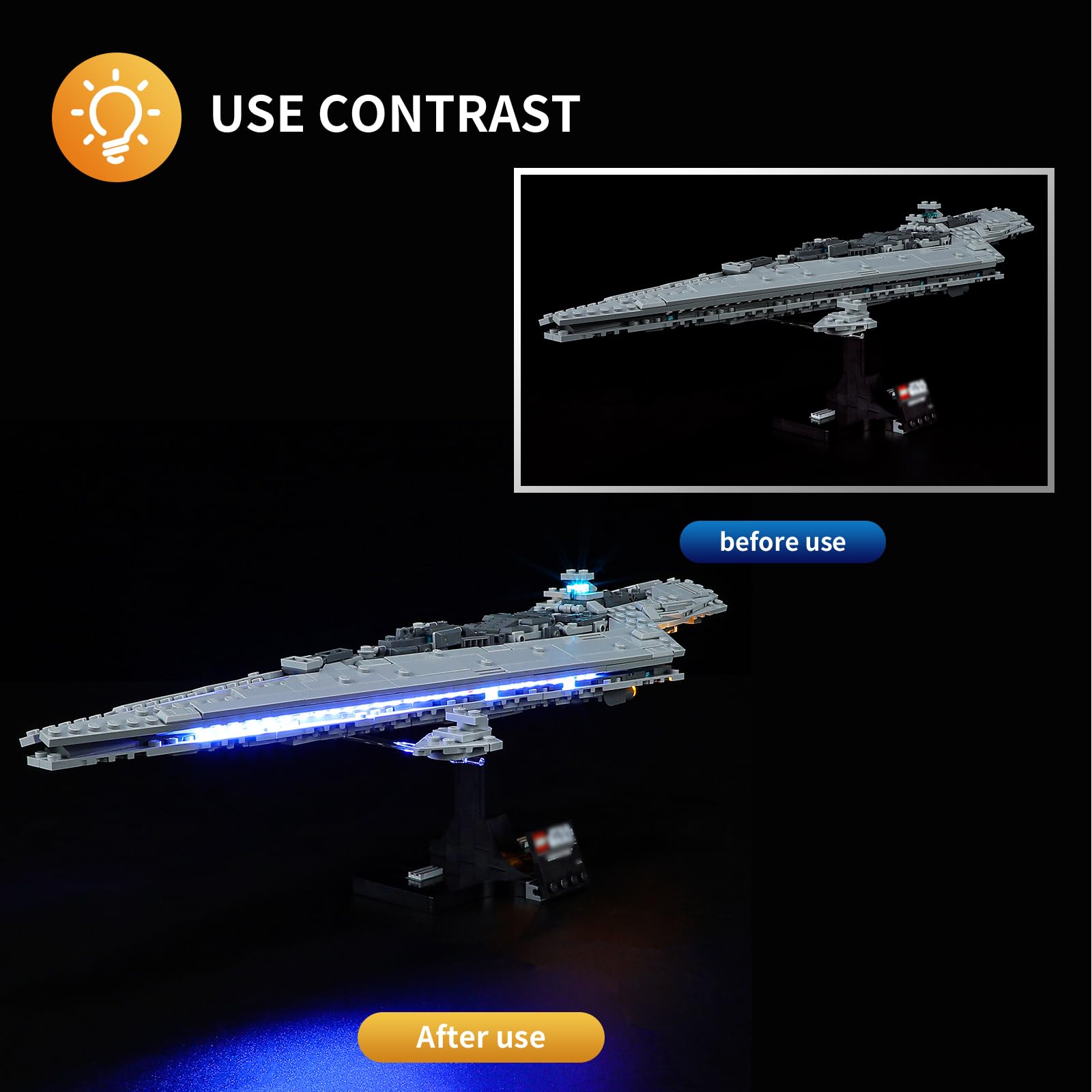 Foto 5 pulgar | Luz Led Para Lego 75356 Star Wars Executor Super Star Destroyer Set Vaodest - Venta Internacional.