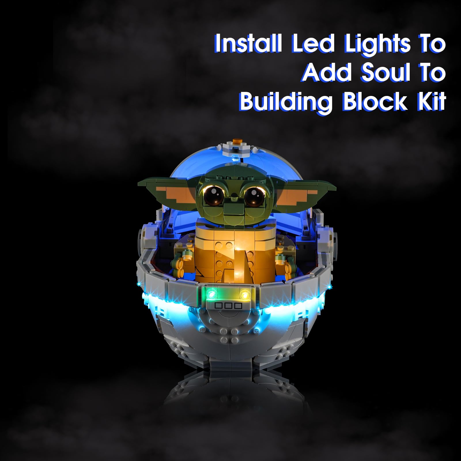 Foto 4 pulgar | Luz Led Para Lego 75403 Grogu Con Set De Cochecito Flotante Vaodest - Venta Internacional.