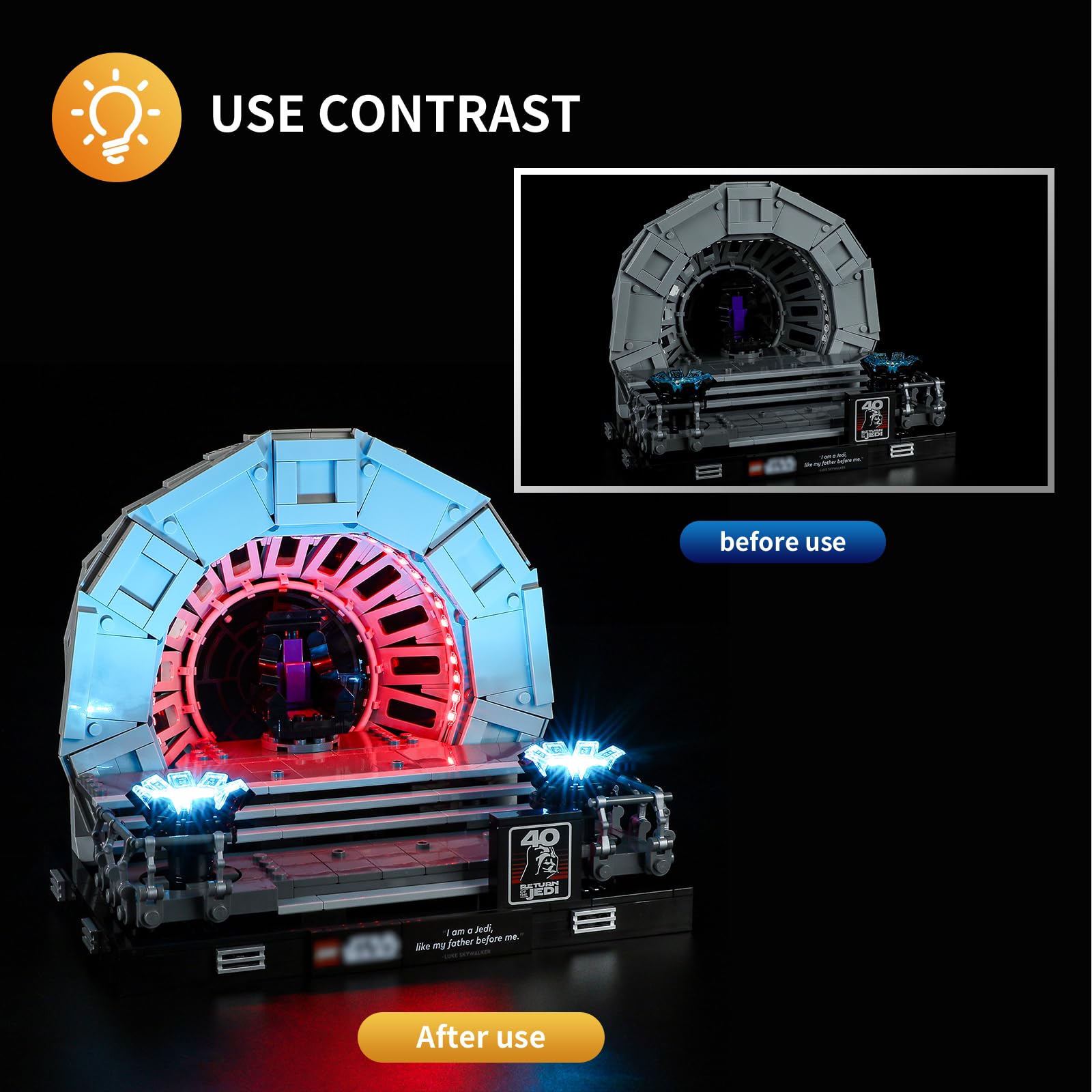 Foto 5 pulgar | Luz Led Para Lego 75352 Star Wars Emperor's Throne Room - Venta Internacional.