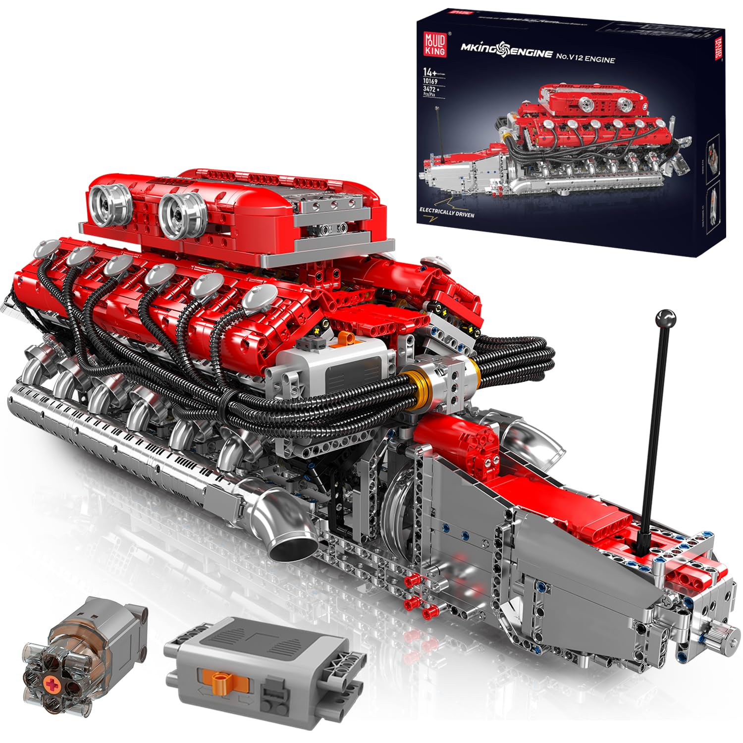 Foto 2 pulgar | Kit de Modelo de Motor Mould King V12 Engine 3472 Piezas para Niños y Adultos - Venta Internacional