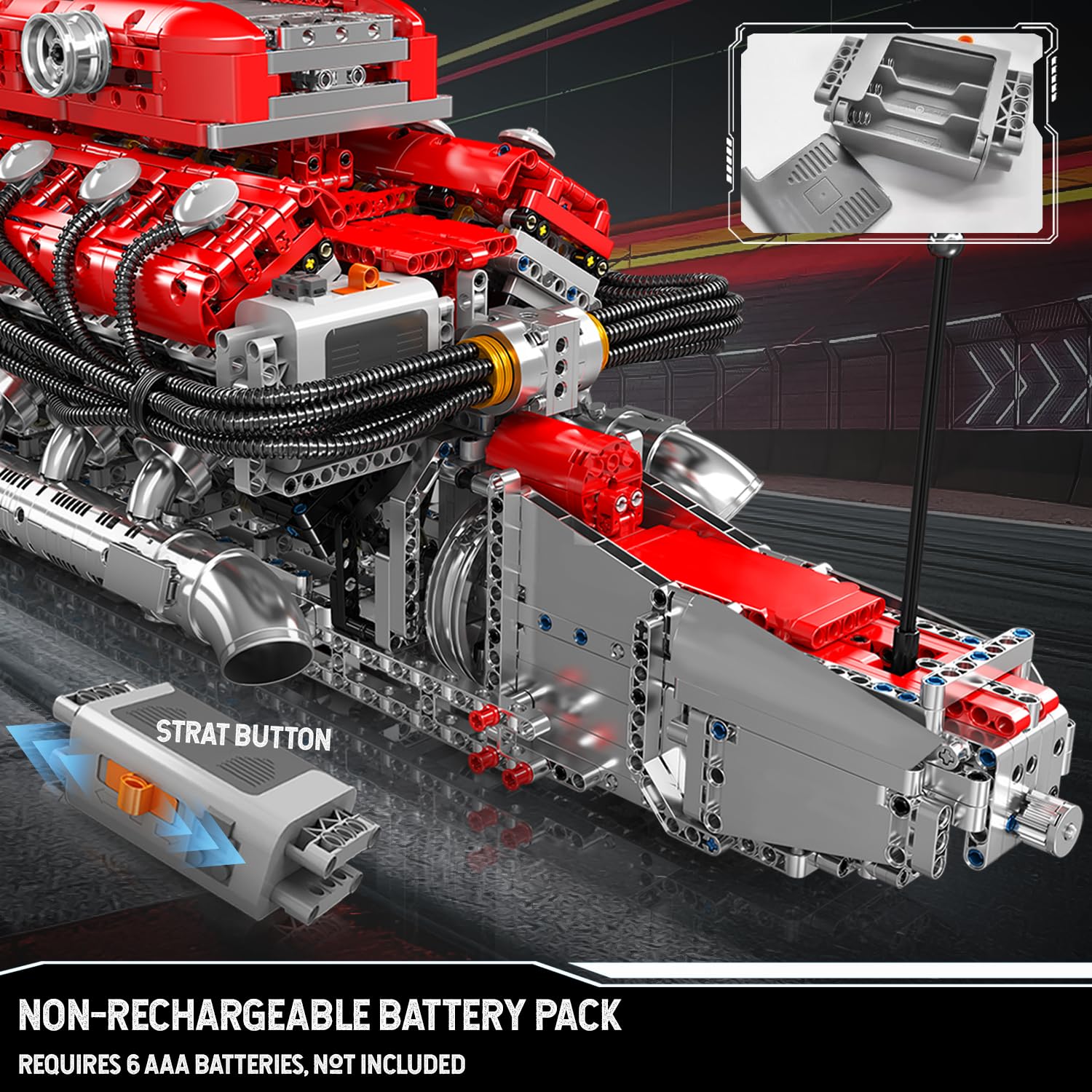 Foto 7 | Kit de Modelo de Motor Mould King V12 Engine 3472 Piezas para Niños y Adultos - Venta Internacional