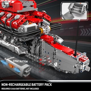 Foto 7 | Kit de Modelo de Motor Mould King V12 Engine 3472 Piezas para Niños y Adultos - Venta Internacional