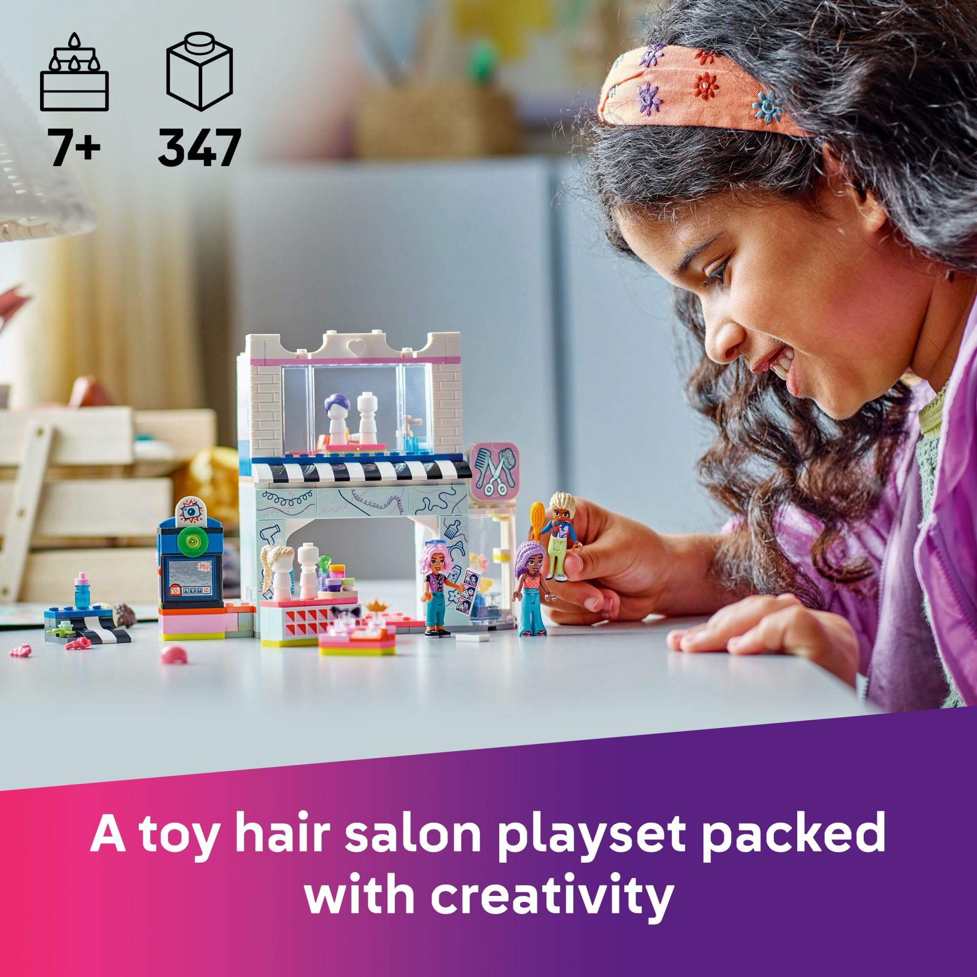Foto 3 pulgar | Set de Construcción LEGO Friends Hair Salon con 3 Minimuñecos - Venta Internacional