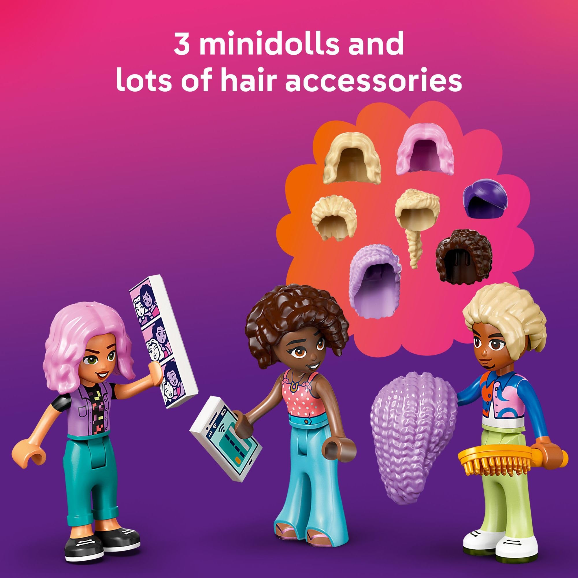 Foto 5 pulgar | Set de Construcción LEGO Friends Hair Salon con 3 Minimuñecos - Venta Internacional