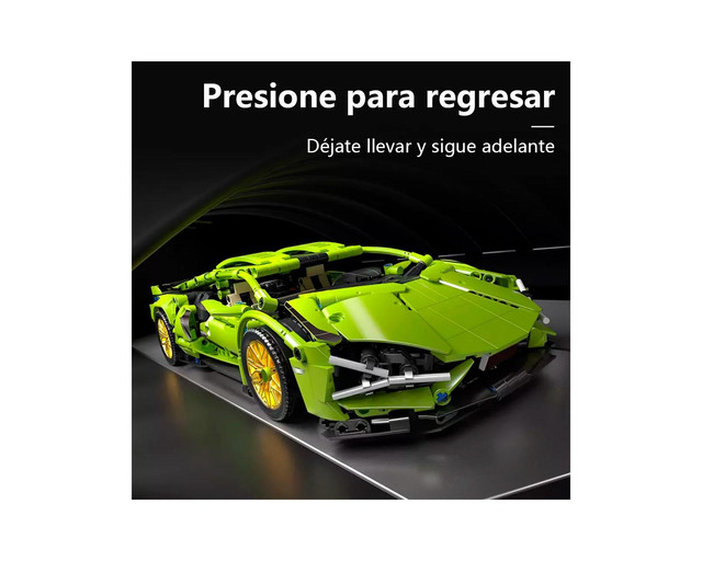 Foto 3 pulgar | Bloques Construcción Coche Carrera Verde1299pc