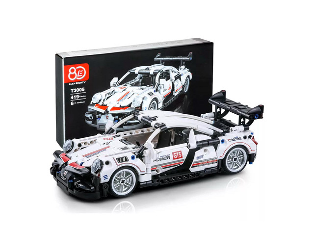 Construccion Bloque Porsche Blanco 492pc