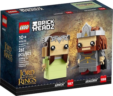 Foto 1 | Lego Brickheadz Aragorn & Arwen (40632) El Señor De Los Anillos - Venta Internacional.