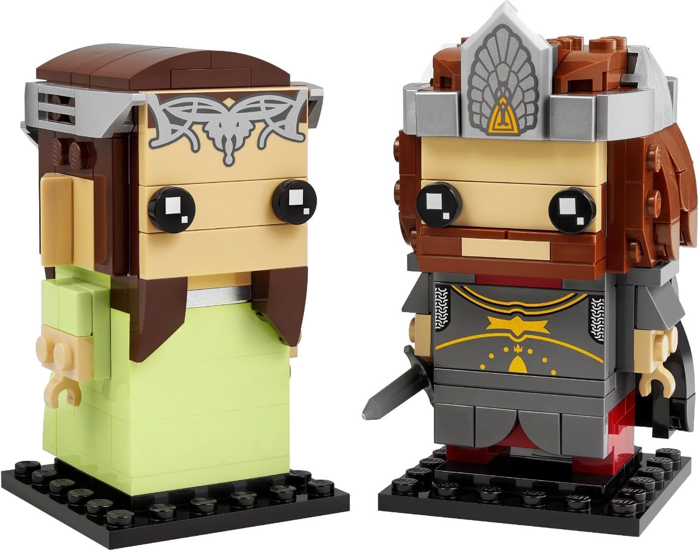 Foto 5 pulgar | Lego Brickheadz Aragorn & Arwen (40632) El Señor De Los Anillos - Venta Internacional.