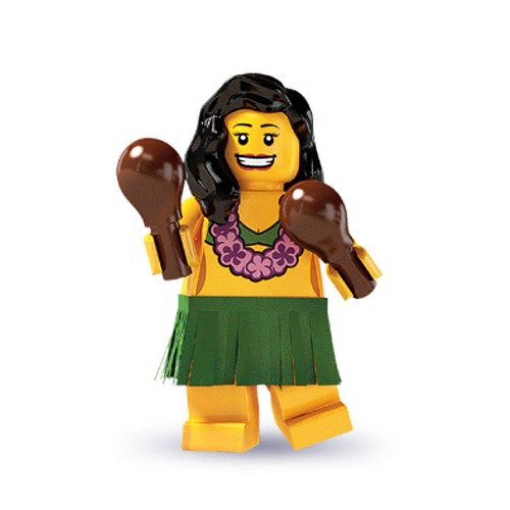 Foto 2 pulgar | Minifigura Lego Minifigures Serie 3 Hula Dancer Loose #14 - Venta Internacional.