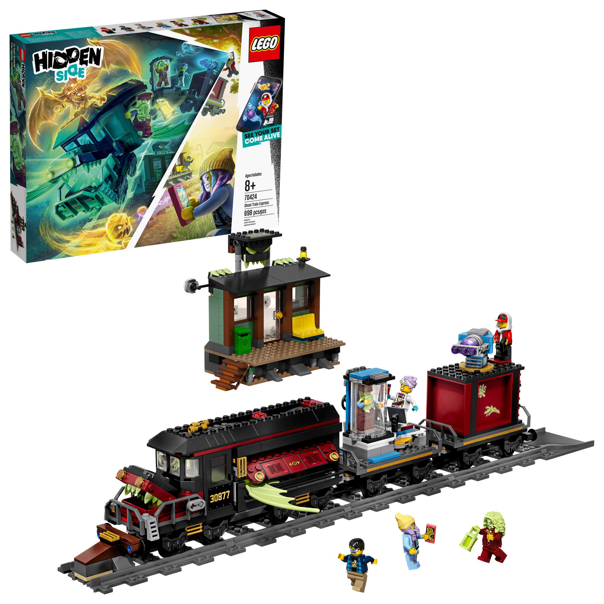 Foto 1 | Kit De Construcción Lego Hidden Side Ghost Train Express 70424 - Venta Internacional.