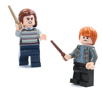 Foto 2 | Combo De Minifiguras Lego Harry Potter Hermione Ron Con Varitas - Venta Internacional.