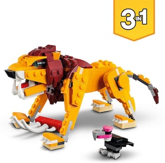 Foto 3 | Juguete Lego Creator 3 En 1: León Salvaje, Avestruz Y Jabalí, 224 Piezas - Venta Internacional.