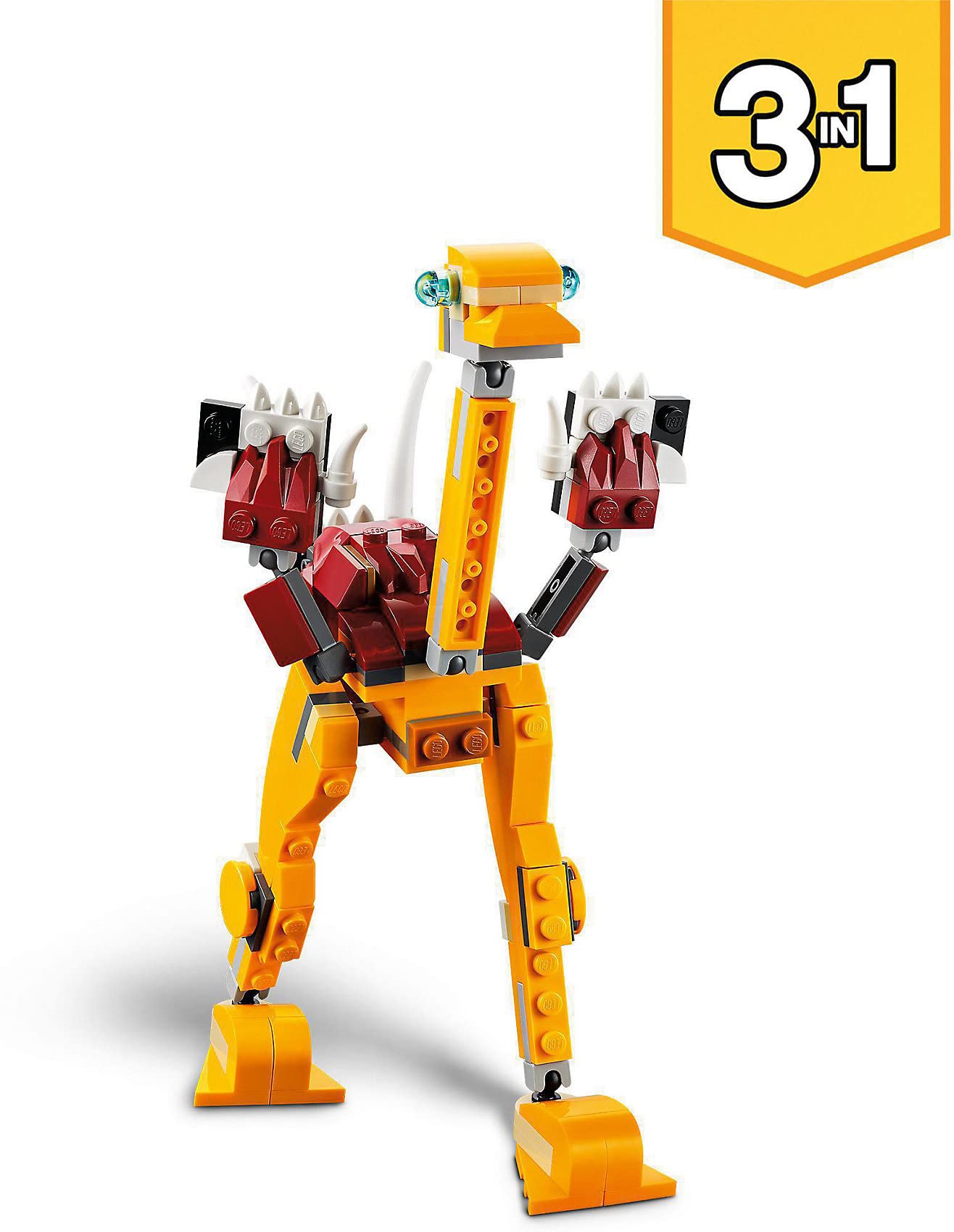 Foto 5 pulgar | Juguete Lego Creator 3 En 1: León Salvaje, Avestruz Y Jabalí, 224 Piezas - Venta Internacional.