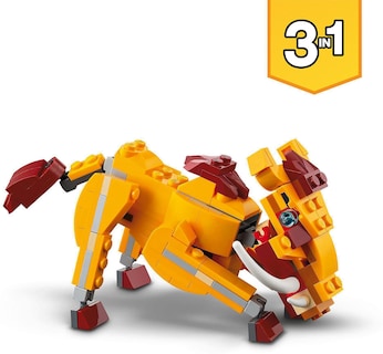 Foto 5 | Juguete Lego Creator 3 En 1: León Salvaje, Avestruz Y Jabalí, 224 Piezas - Venta Internacional.