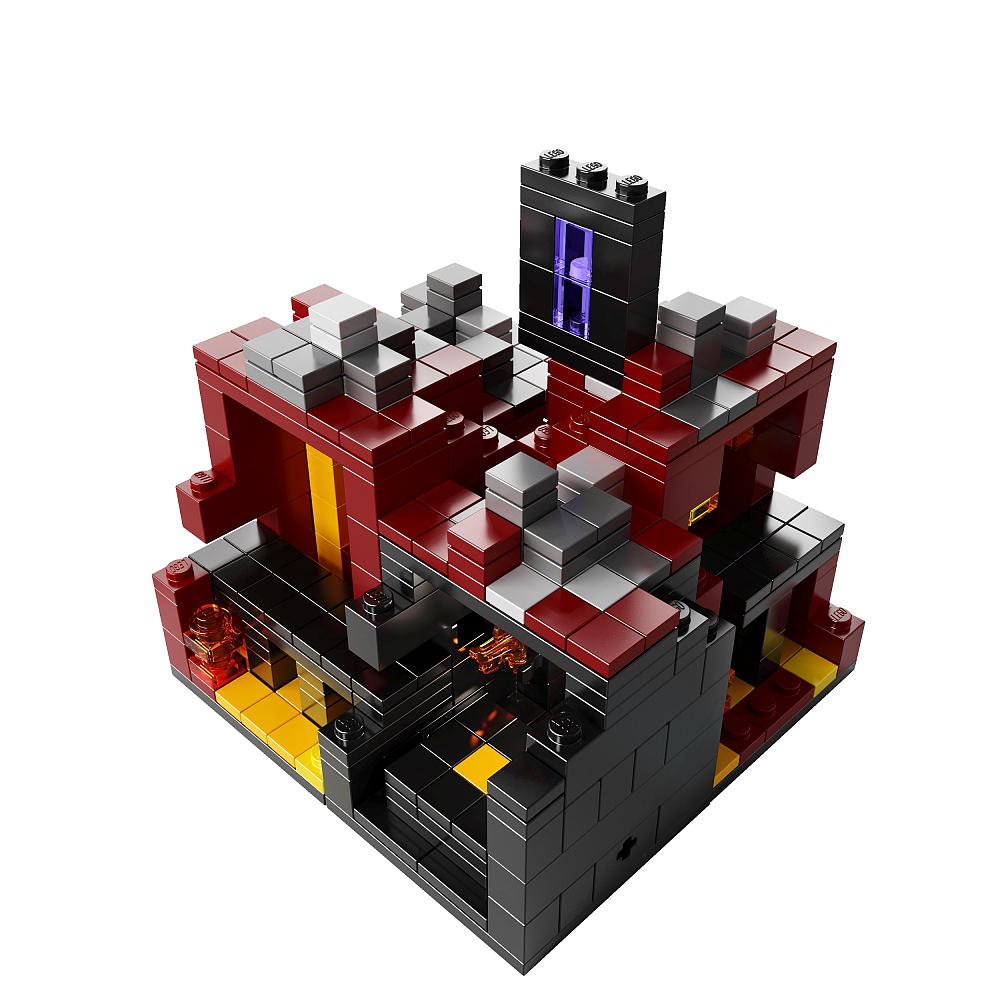 Foto 1 | Juguete Lego Microworld The Nether 21106 Con 32 Micromobs - Venta Internacional.