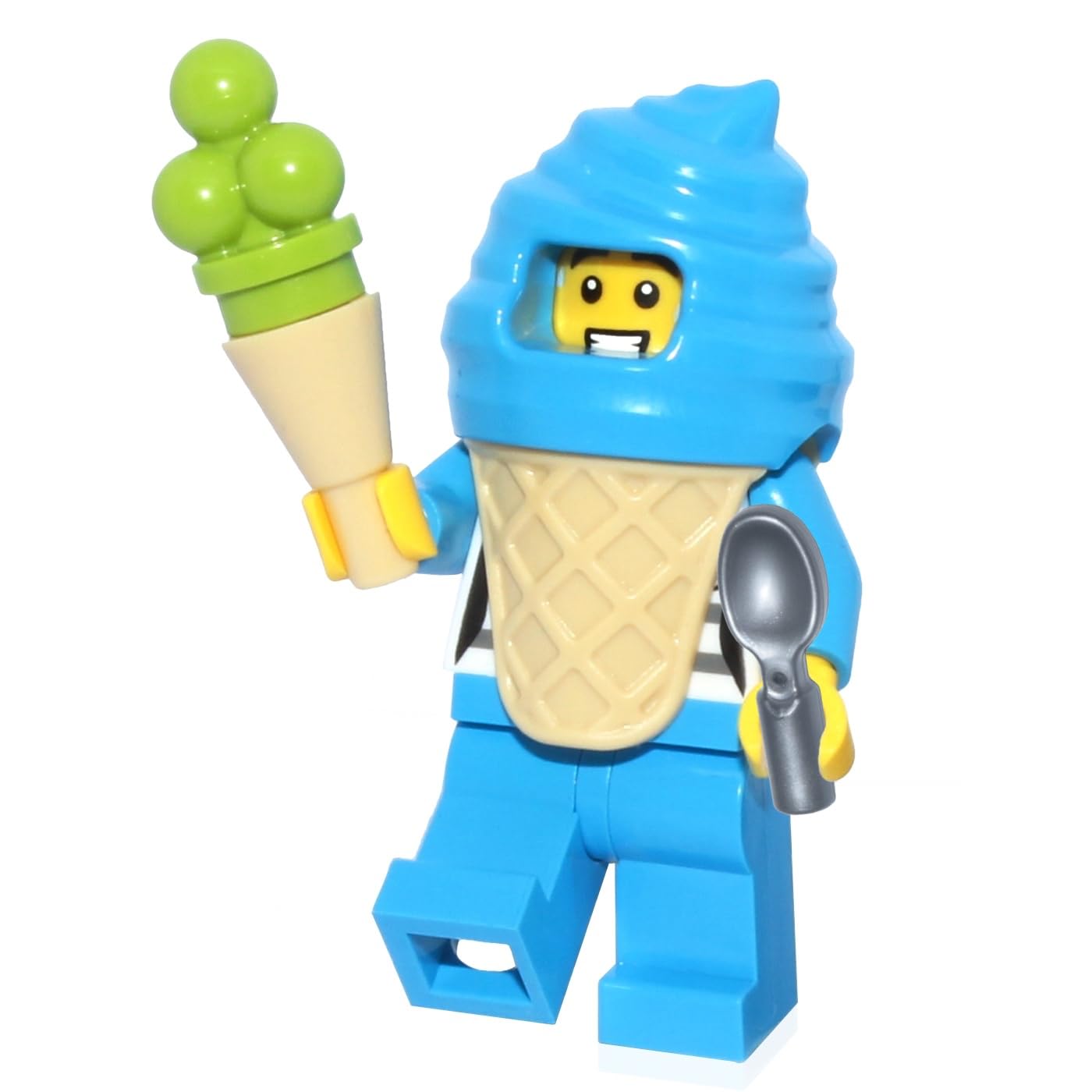 Foto 2 pulgar | Minifigura De Lego City Town, Chico Con Traje De Helado Azul - Venta Internacional.