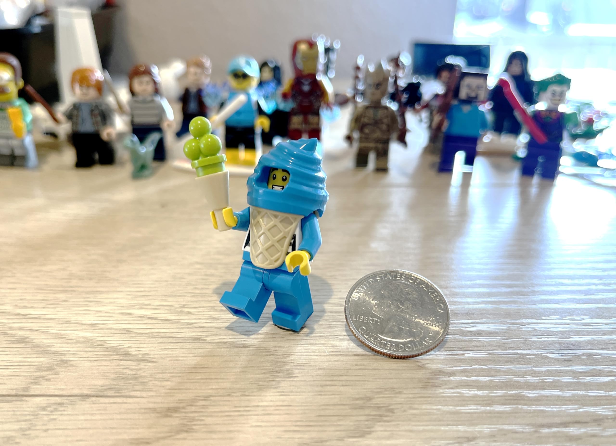 Foto 4 pulgar | Minifigura De Lego City Town, Chico Con Traje De Helado Azul - Venta Internacional.