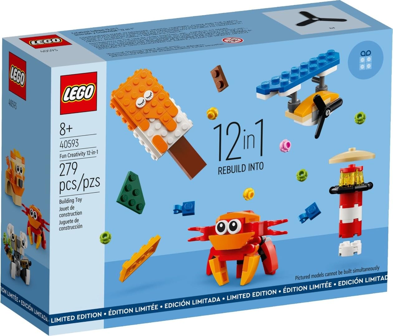 Foto 2 pulgar | Set Promocional 12 En 1 Lego Creator Fun Creativity 40593 - Venta Internacional.