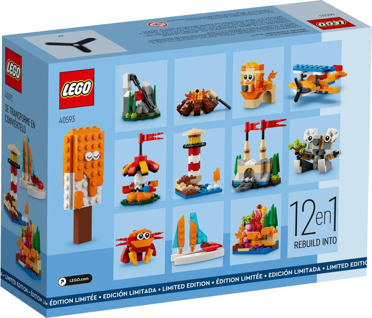 Foto 3 pulgar | Set Promocional 12 En 1 Lego Creator Fun Creativity 40593 - Venta Internacional.