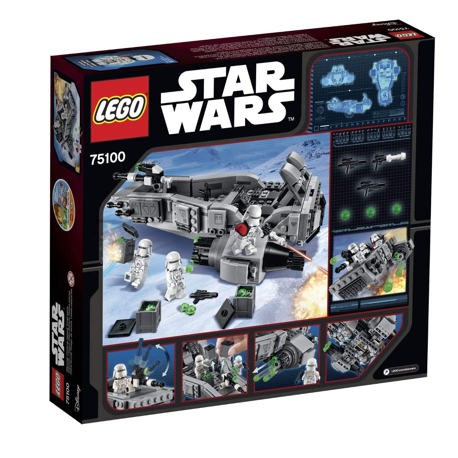 Foto 5 pulgar | Kit De Construcción Lego Star Wars First Order Snowspeeder 75100 - Venta Internacional.