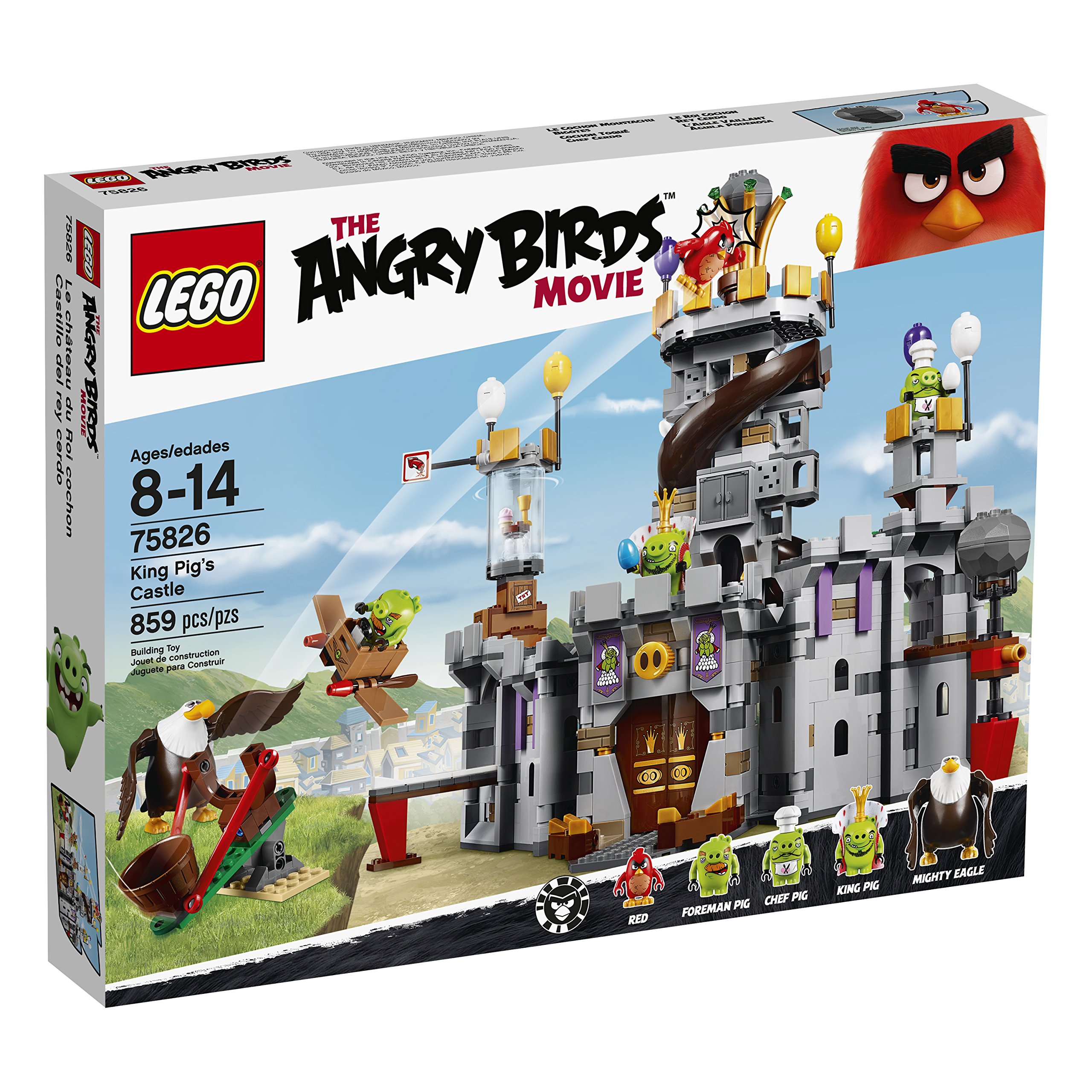 Foto 2 pulgar | Kit De Construcción Lego Angry Birds 75826 Castillo Del Rey Cerdo - Venta Internacional.