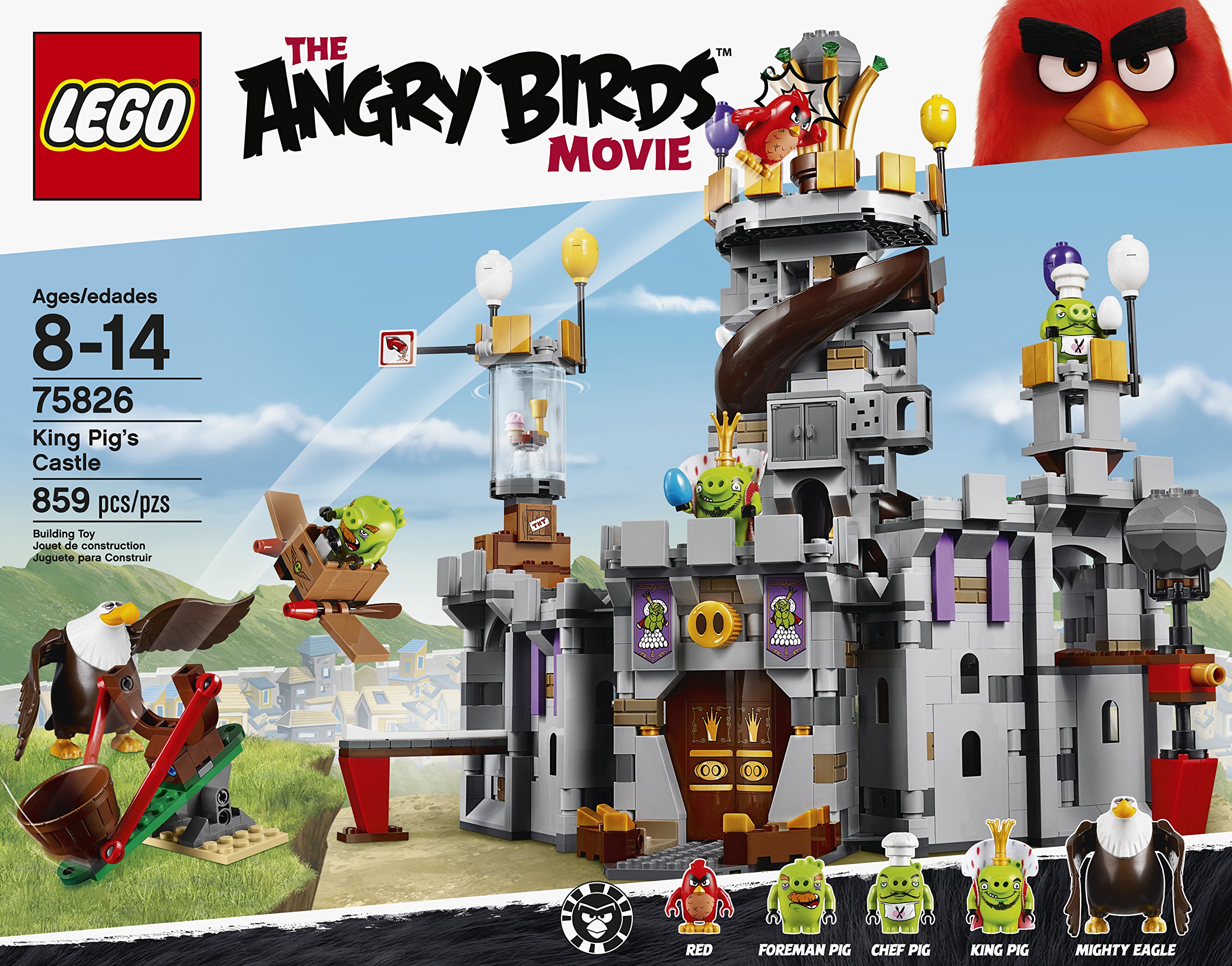 Foto 3 pulgar | Kit De Construcción Lego Angry Birds 75826 Castillo Del Rey Cerdo - Venta Internacional.