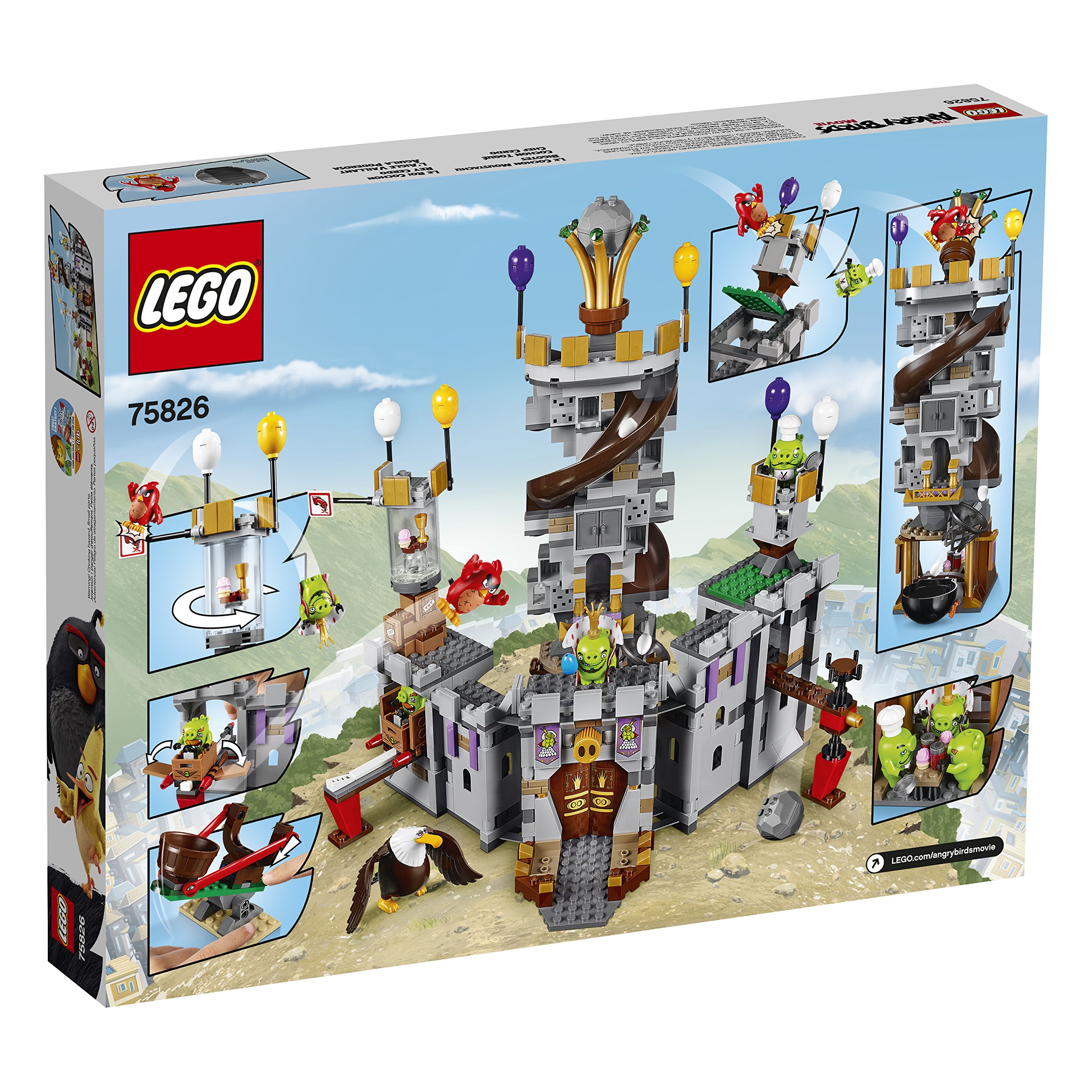 Foto 4 pulgar | Kit De Construcción Lego Angry Birds 75826 Castillo Del Rey Cerdo - Venta Internacional.