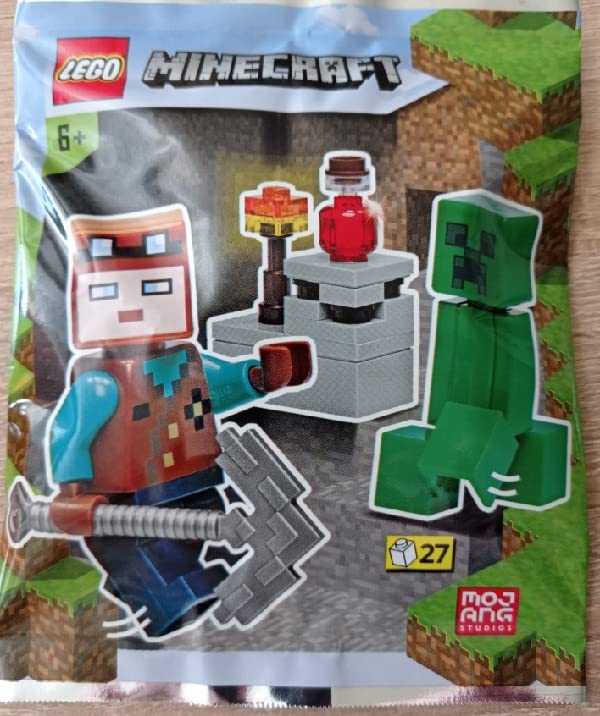 Foto 3 pulgar | Juguete Lego Minecraft Miner And Creeper Con Accesorios Para Minas - Venta Internacional.