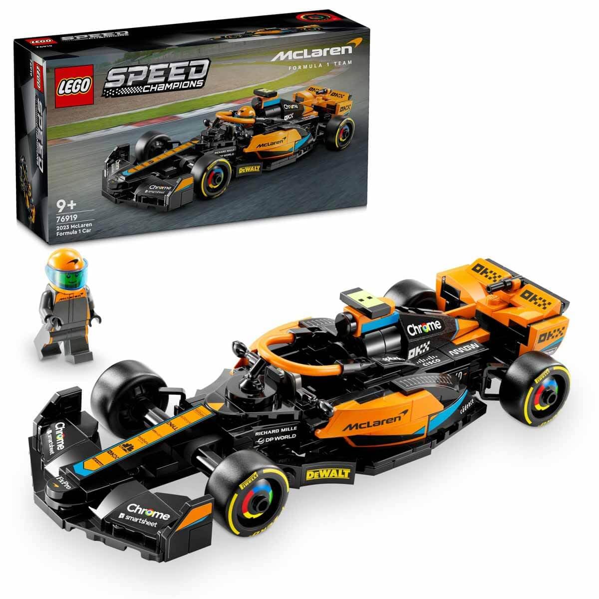 Coche De Carreras De Fórmula 1 De Toy Lego Speed Champions Mclaren 2023 - Venta Internacional.