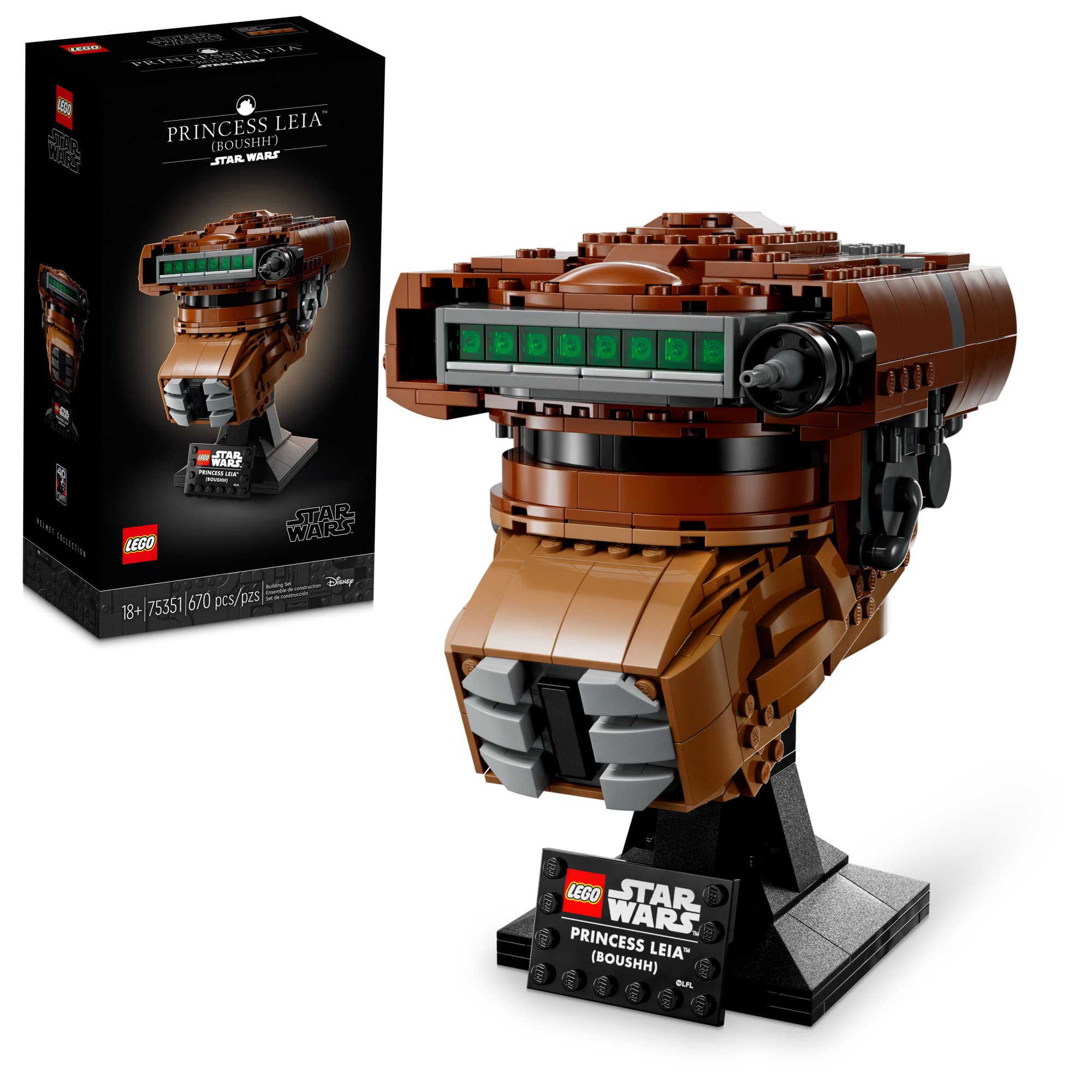 Set De Construcción Lego Star Wars Princess Leia Helmet 75351 - Venta Internacional.