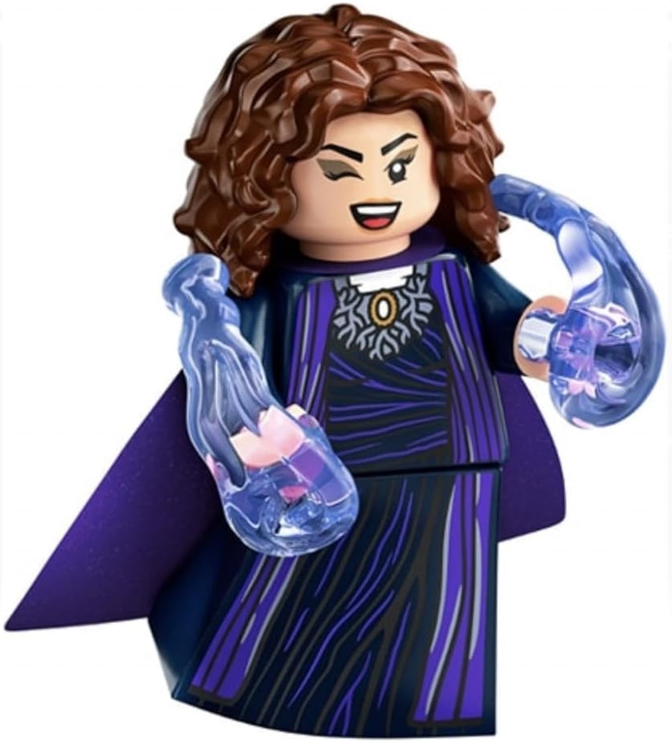 Foto 2 pulgar | Minifigura Lego Marvel Series 2 De Agatha Harkness Con Capa De 5 Cm - Venta Internacional.
