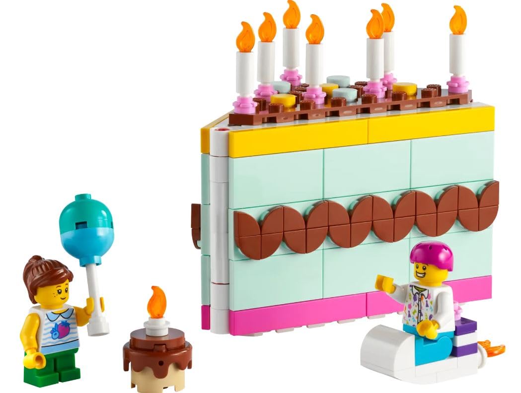 Foto 2 pulgar | Torta De Cumpleaños Lego 40641 De Building Toy Con 2 Minifiguras - Venta Internacional.