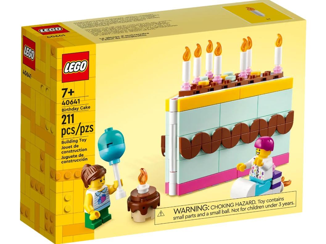 Foto 3 pulgar | Torta De Cumpleaños Lego 40641 De Building Toy Con 2 Minifiguras - Venta Internacional.