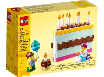 Foto 2 | Torta De Cumpleaños Lego 40641 De Building Toy Con 2 Minifiguras - Venta Internacional.