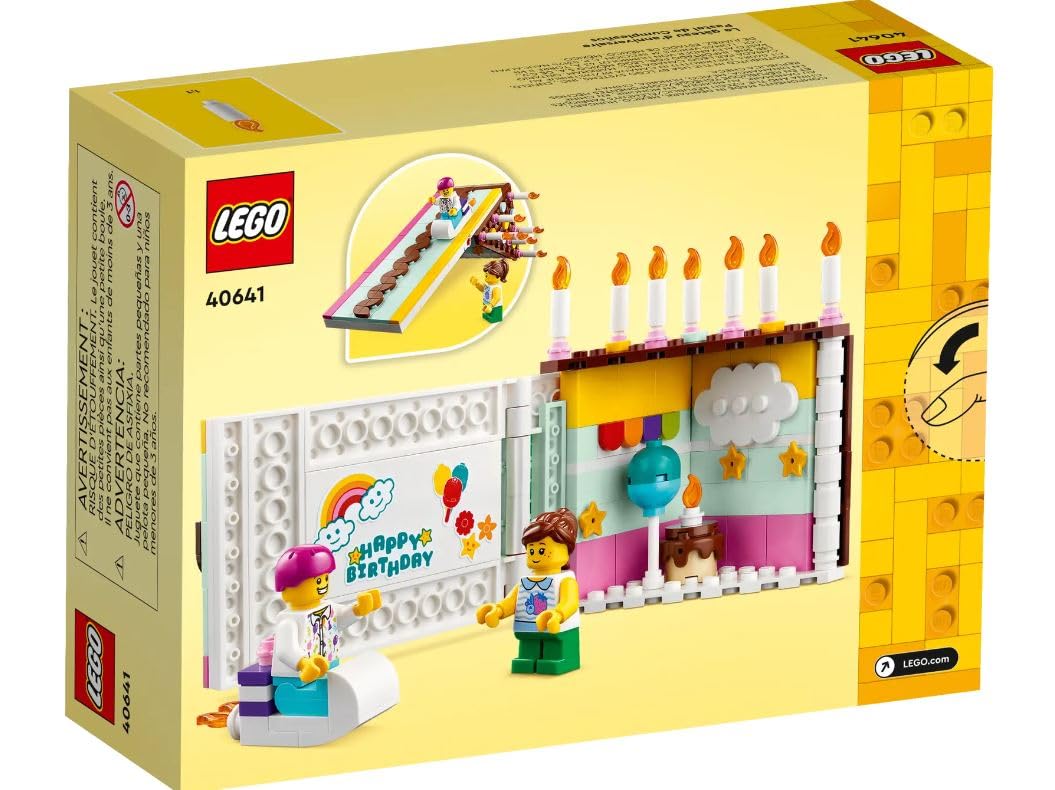 Foto 4 pulgar | Torta De Cumpleaños Lego 40641 De Building Toy Con 2 Minifiguras - Venta Internacional.