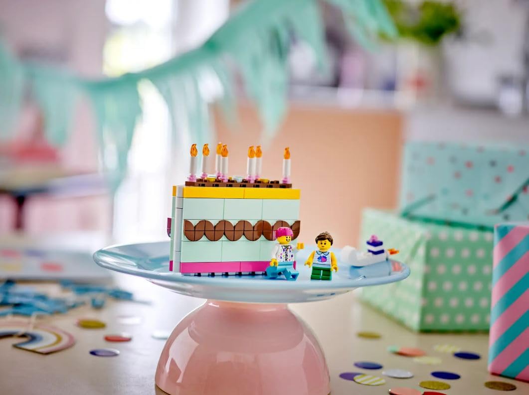 Foto 4 | Torta De Cumpleaños Lego 40641 De Building Toy Con 2 Minifiguras - Venta Internacional.