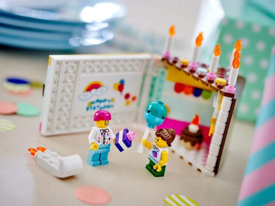 Foto 6 pulgar | Torta De Cumpleaños Lego 40641 De Building Toy Con 2 Minifiguras - Venta Internacional.
