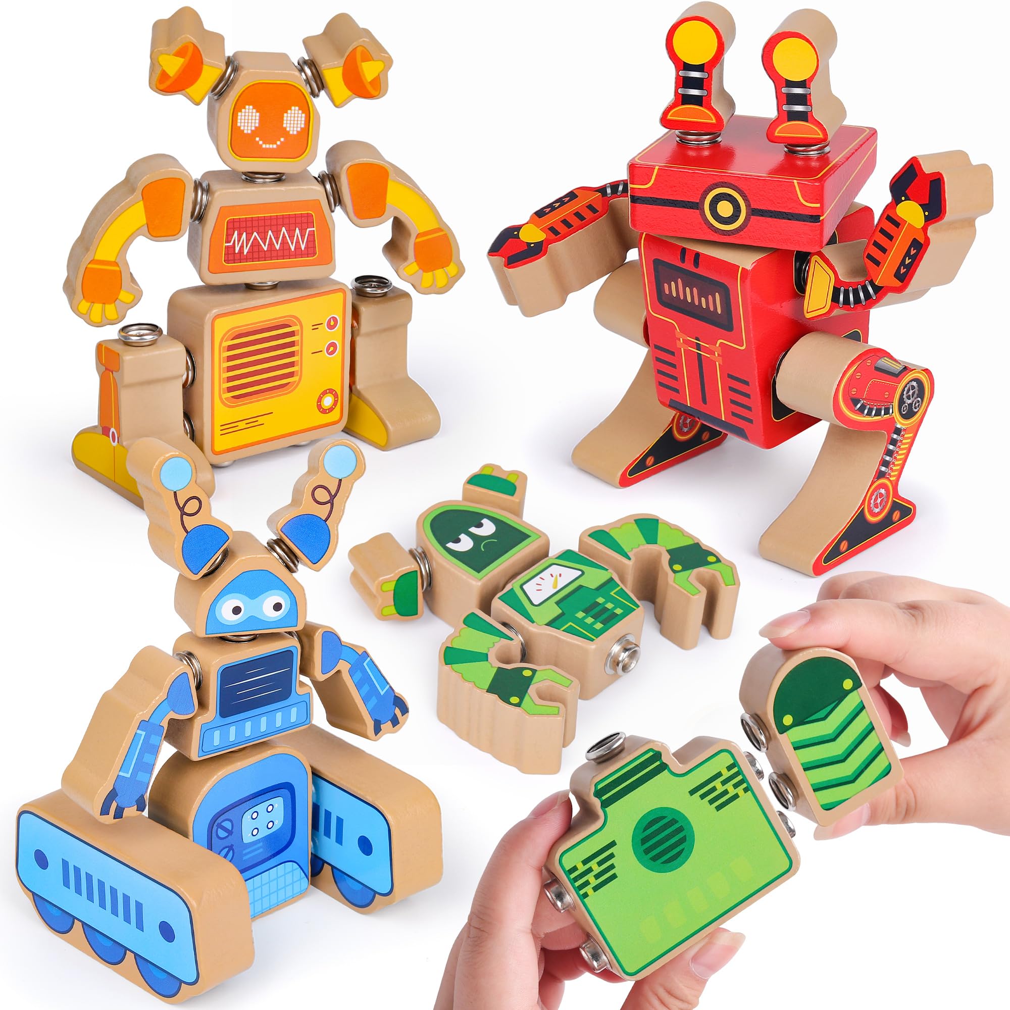 Foto 2 pulgar | Robot De Construcción Toy Coogam Fine Motor Blocks Para Niños De 3 A 5 Años - Venta Internacional.