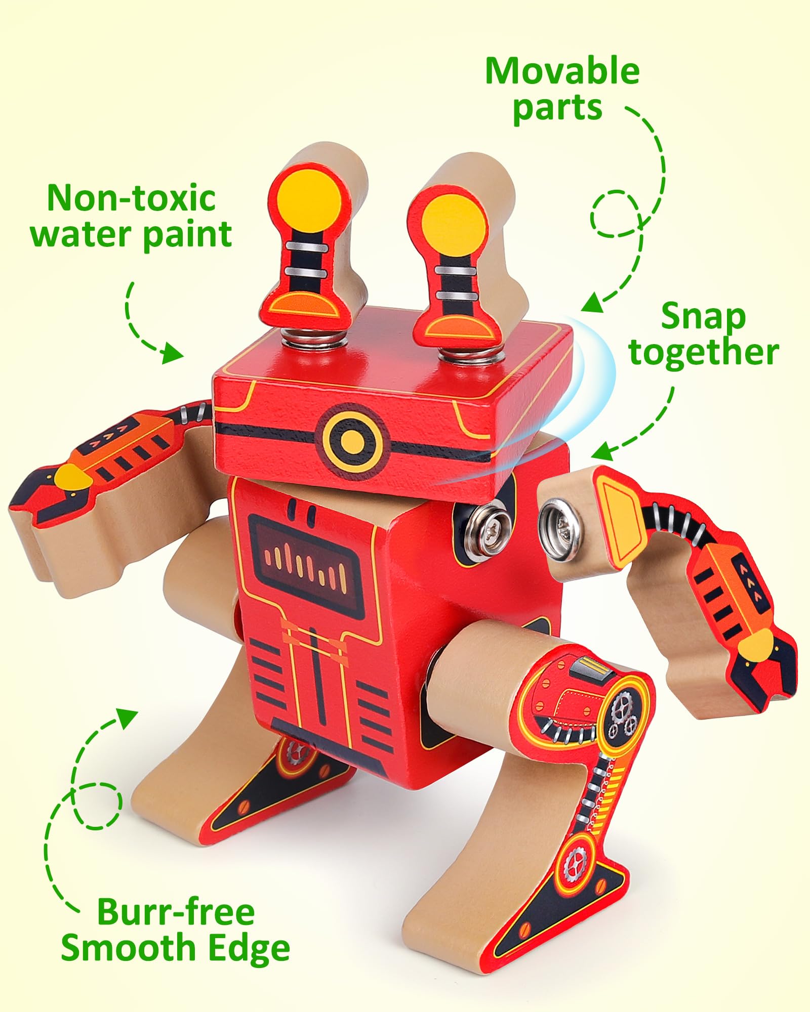 Foto 7 pulgar | Robot De Construcción Toy Coogam Fine Motor Blocks Para Niños De 3 A 5 Años - Venta Internacional.