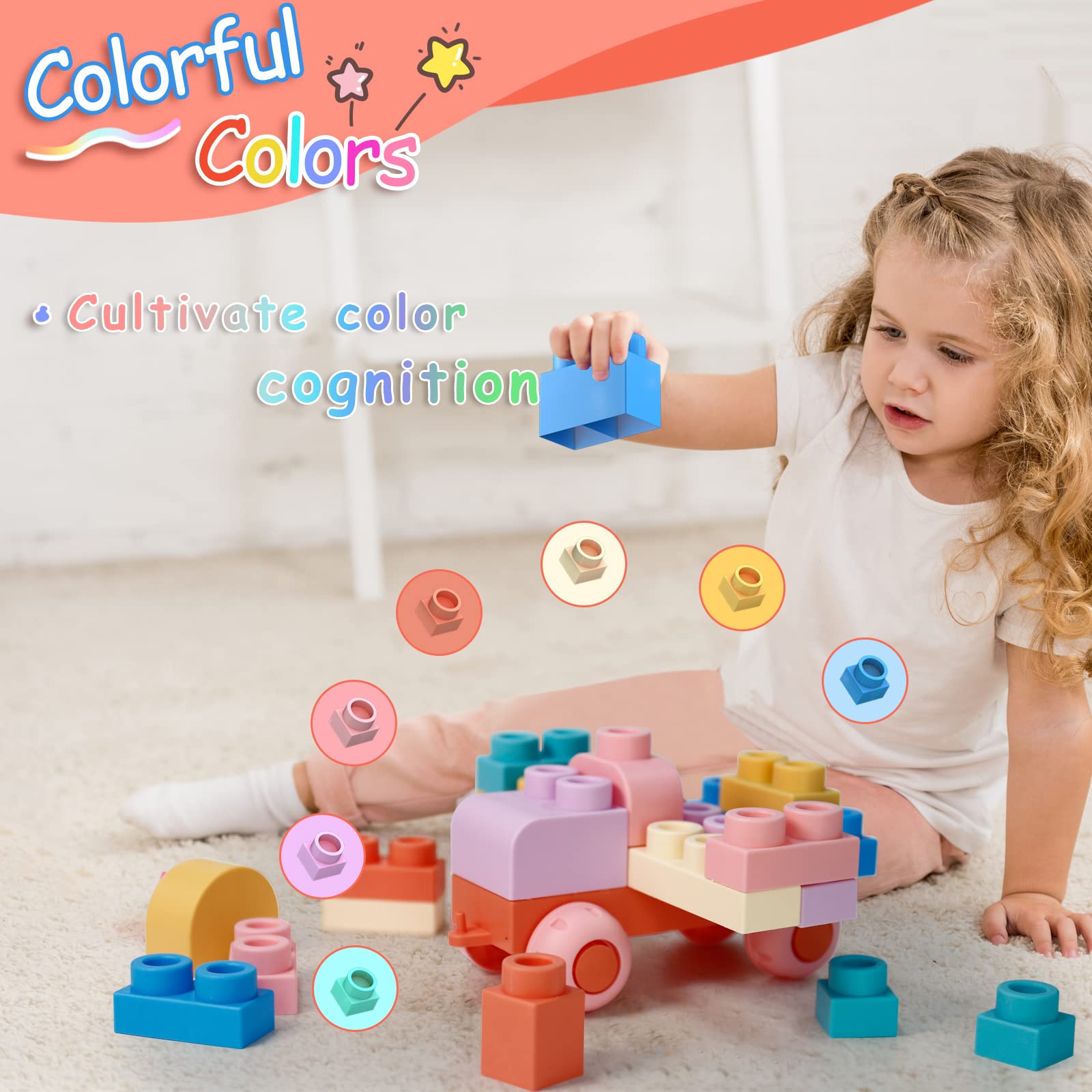 Foto 6 pulgar | Set De Bloques De Construcción Chenxuanbro Stem Para Niños De 18 A 6 Años Con Bloques Grandes - Venta Internacional.