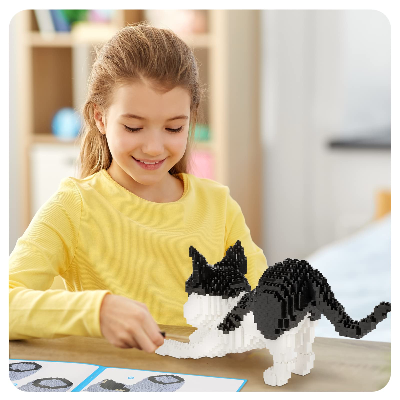Foto 5 | Bloques De Construcción Qlt Qiaoletong Cat Mini 1390 Unidades Para Niños Mayores De 10 Años - Venta Internacional.