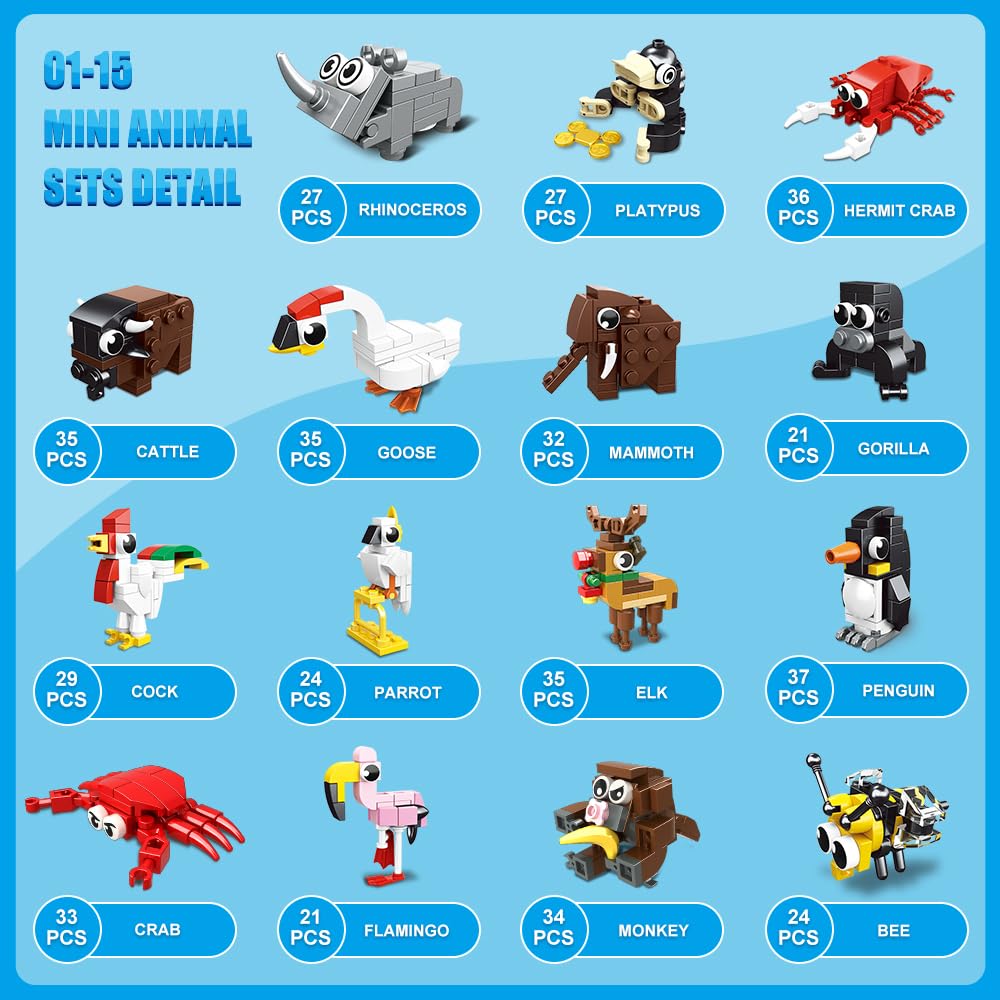 Foto 4 | Juego De Bloques De Construcción Hogokids, 30 Paquetes De Obsequios Para Fiestas De Más De 6 Años - Venta Internacion