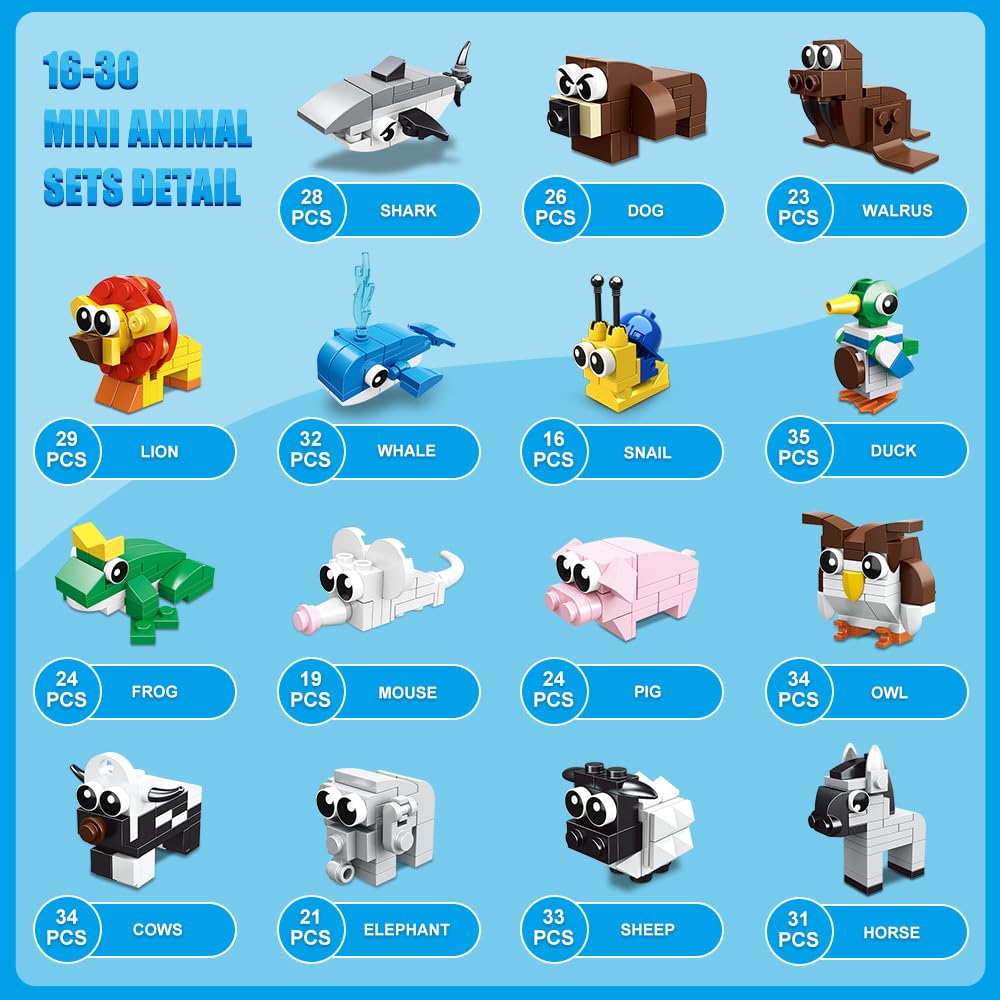 Foto 6 pulgar | Juego De Bloques De Construcción Hogokids, 30 Paquetes De Obsequios Para Fiestas De Más De 6 Años - Venta Internacion