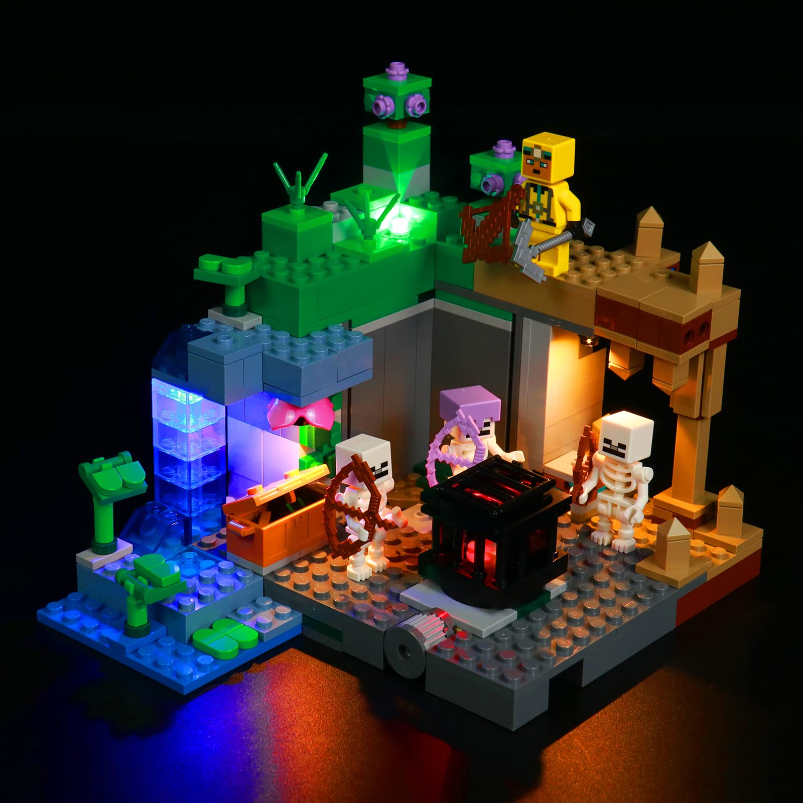 Foto 2 pulgar | Kit De Iluminación Para Lego Minecraft The Skeleton Dungeon 21189 - Venta Internacional.